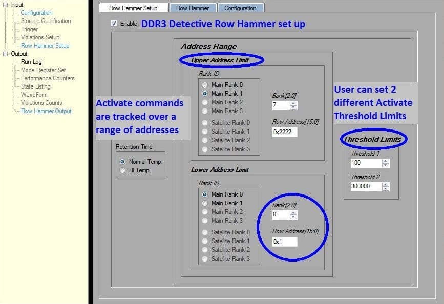 DDR3 Detective Row Hammer set up